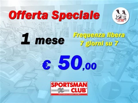 OFFERTA SPECIALE - Offerta Palestra Sportsman Club Mila